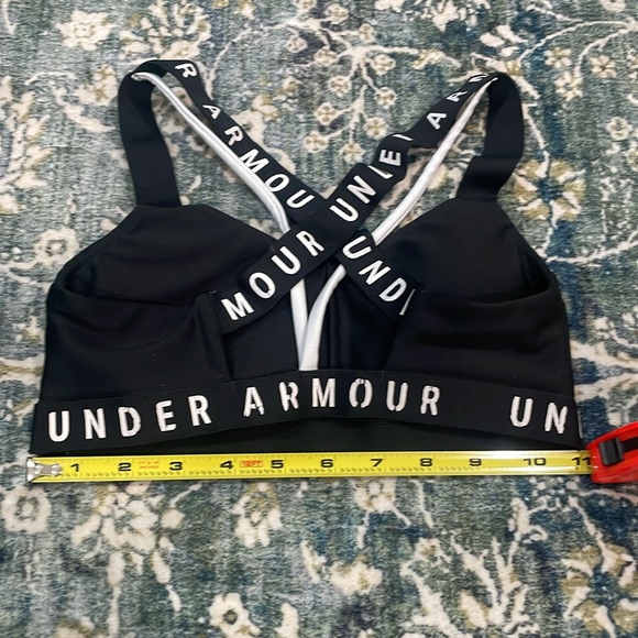 Women's Under Armour Wordmark Strappy Sportlette Bra - Picture 5 of 6